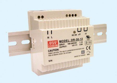 AC DC sina DIN Mean Well DR-30-24 30W 24V 1.5A