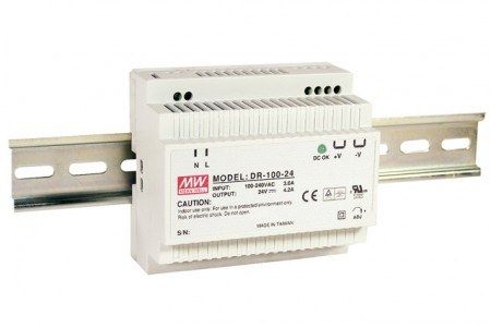 Sursa in comutatie AC-DC Mean Well DR-100-24 100W/24V/0-4,2A