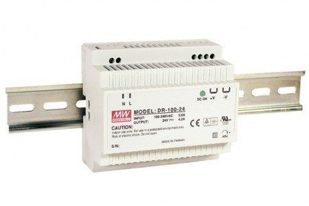 Sursa in comutatie AC-DC Mean Well DR-100-15 100W/15V/0-6,5A